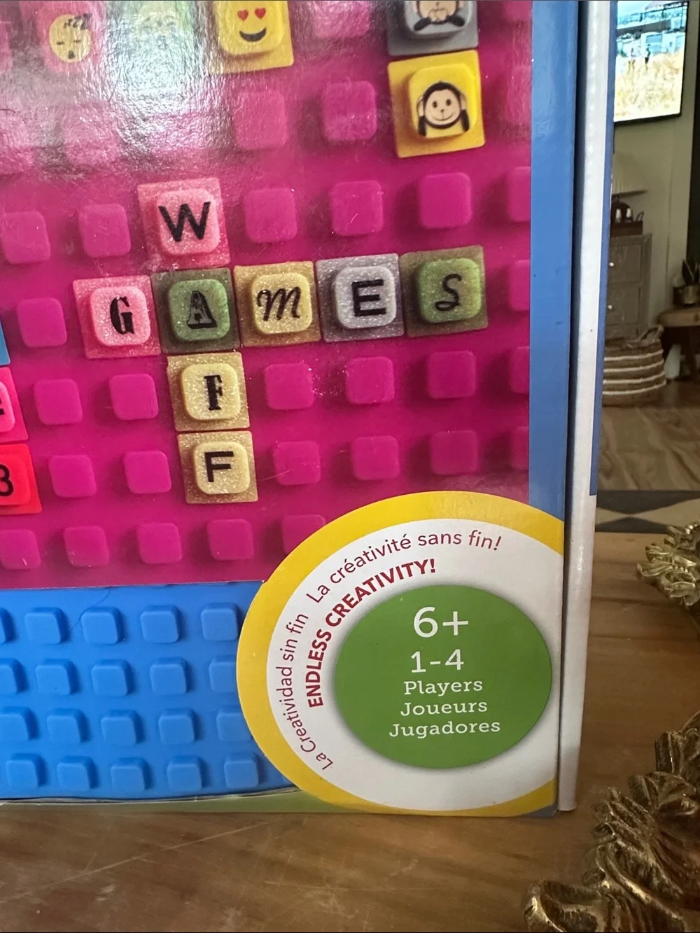 WAFF Play Mat Building Tile Set with bag color numbers games emoji words new